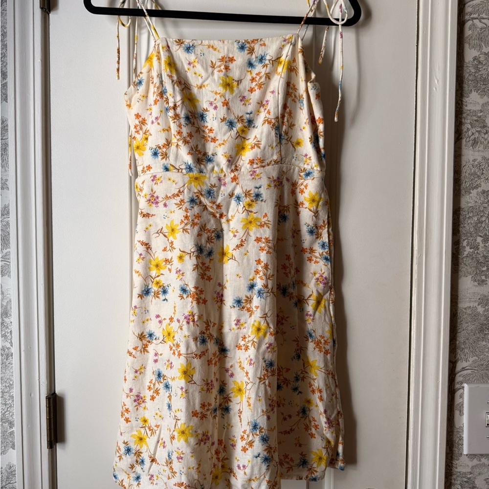Floral Tie Strap Dress